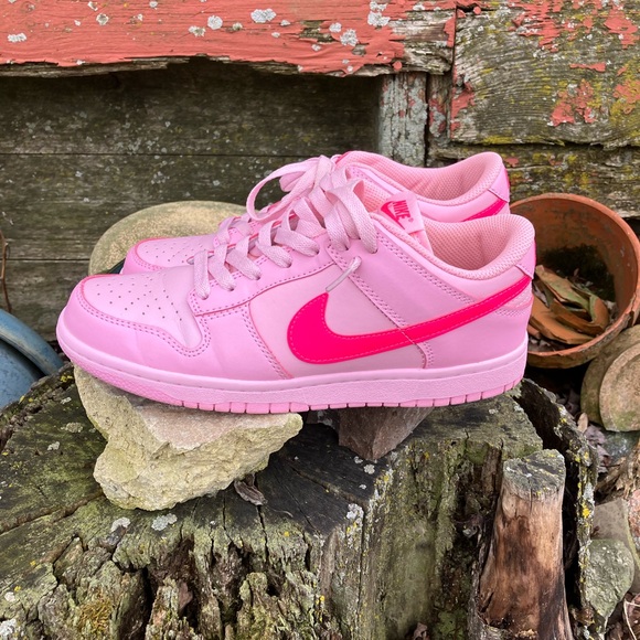 Nike Shoes - Rare Nike Triple Pink Dunk Low-Top Sneakers Women’s 8.5